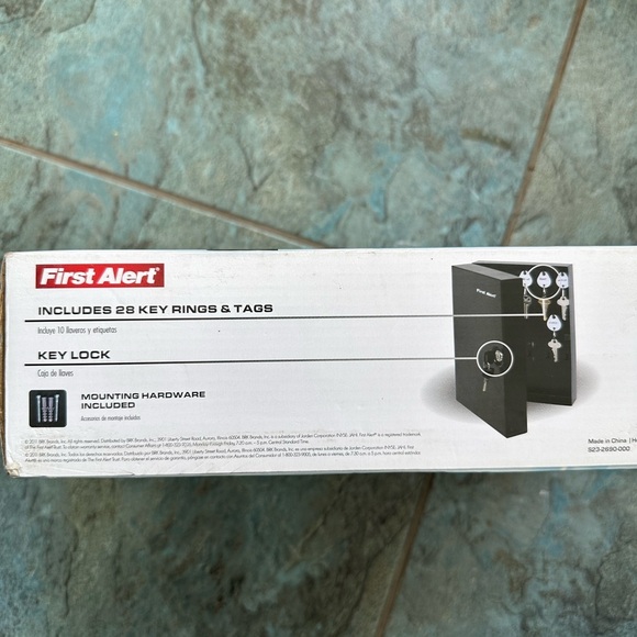 NEW First Alert 3060F Steel Wall Mount Key Cabinet, 0.15 Cubic ft, Black - Picture 2 of 4